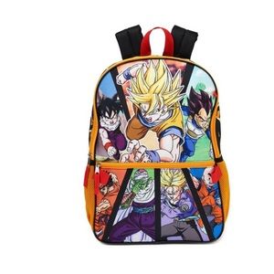 Dragon Ball Z Boys 17” Backpack With Lunchbox 5 Pieces Set